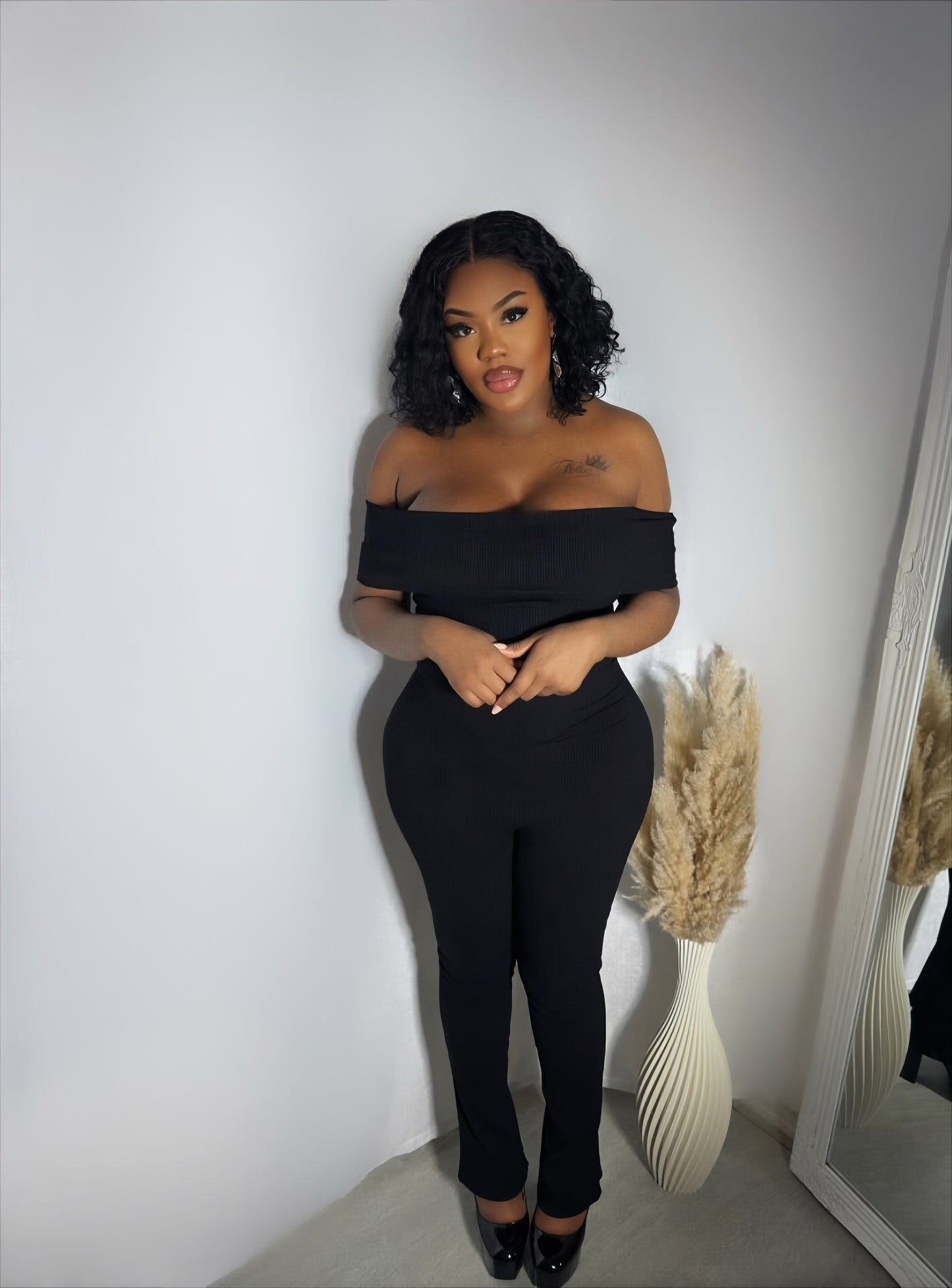 Body Snatcher Jumpsuit - Black
