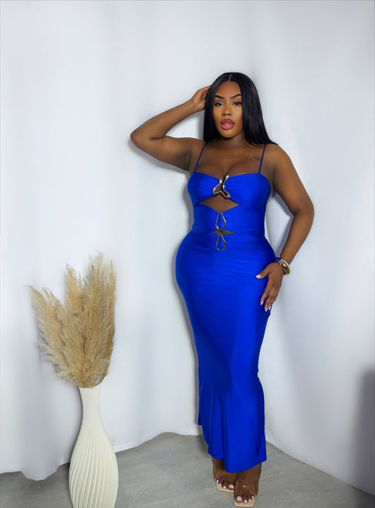 Vacation Babe Maxi Dress - Blue